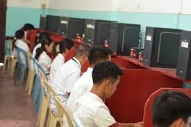 Students working in the computer laboratory